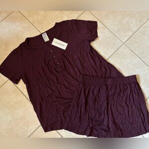 M - NWT Burgundy Sleep Set